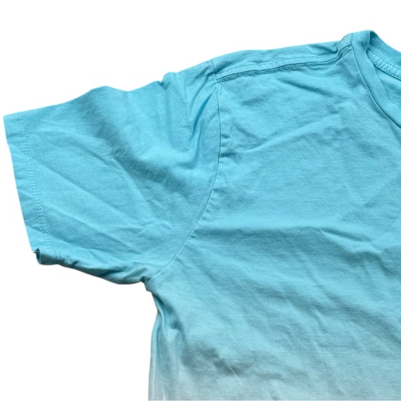 Garfield Kids XL 14-16 Blue Ombre Graphic‎ Tee Short Sleeve Cartoon Cat T-Shirt - Picture 8 of 9